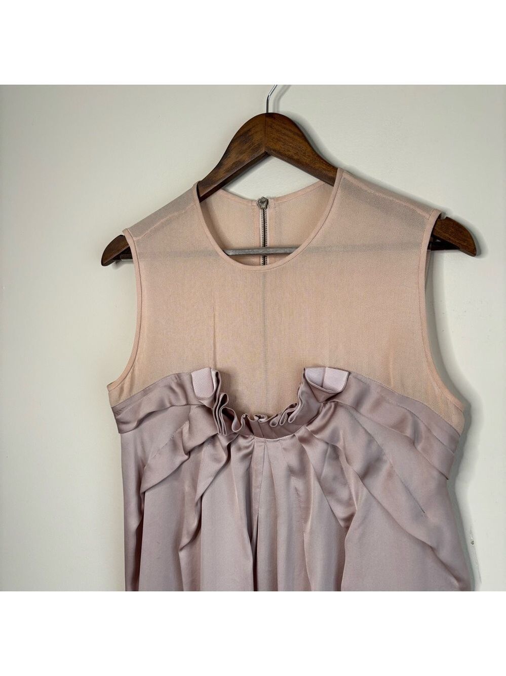 Stella McCartney Silk Blouse Sheer Ribbon Detail - Picture 9 of 9
